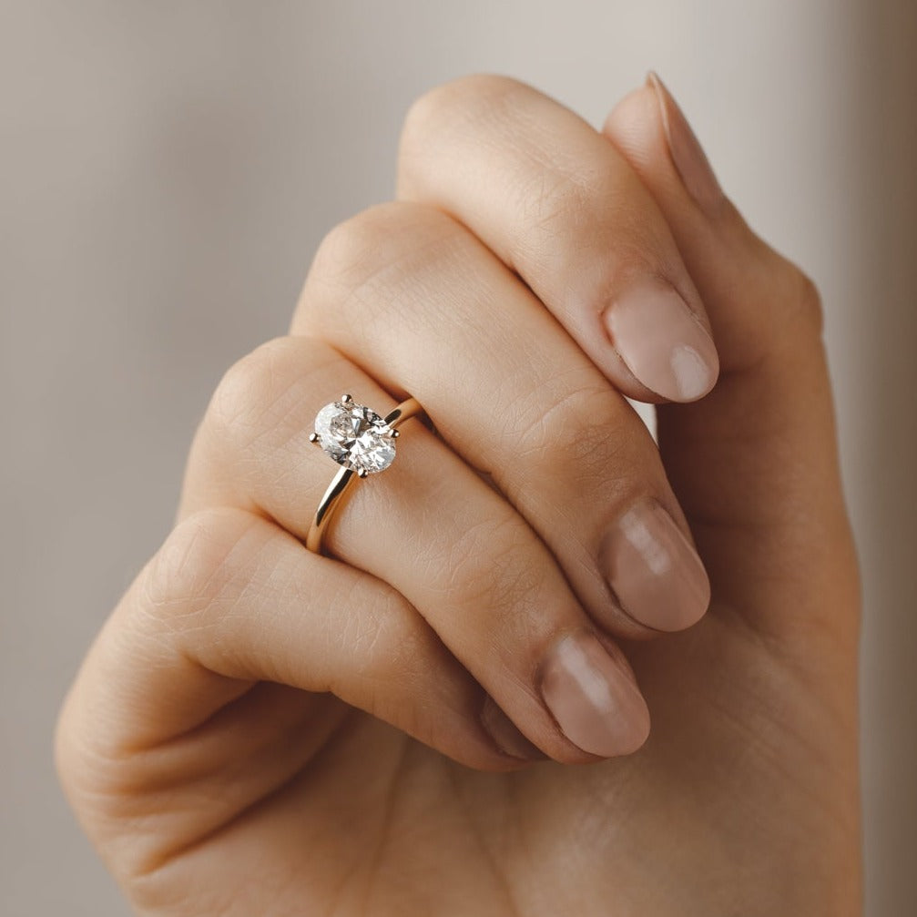 2 CT Round Three Stones Lab Grown Diamond Engagement Ring