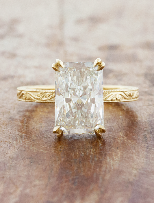 2 CT Round Three Stones Lab Grown Diamond Engagement Ring
