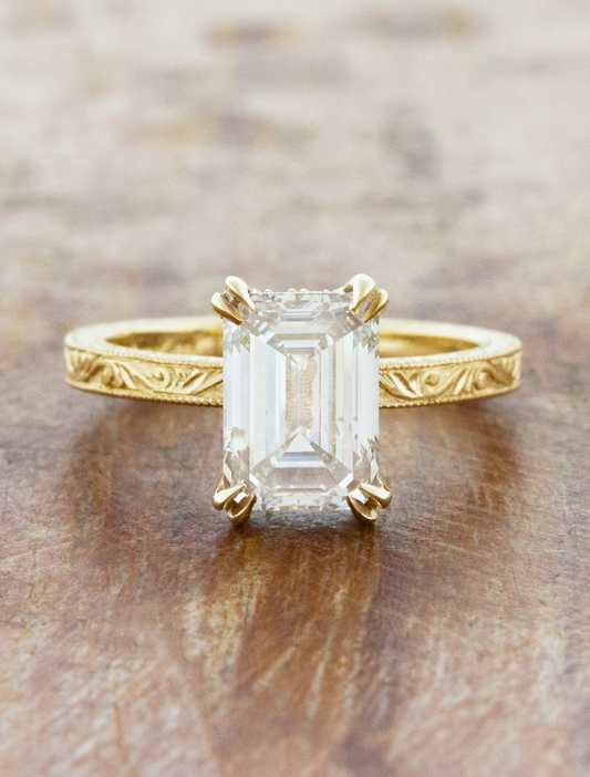 2 CT Round Three Stones Lab Grown Diamond Engagement Ring