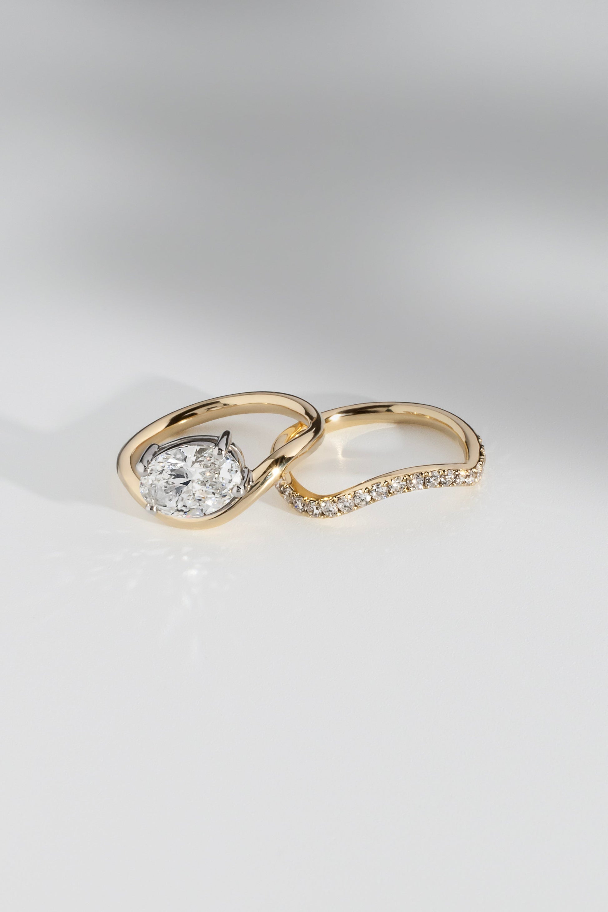 2 CT Round Three Stones Lab Grown Diamond Engagement Ring