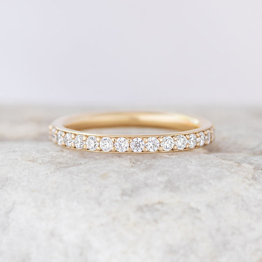 0.37 CT Round Full Eternity Lab Grown Diamond Wedding Band