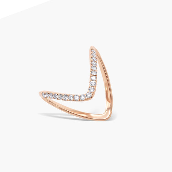 0.27 CT Round Curved CVD EF/VVS Diamond Wedding Band 6