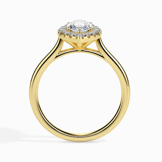 1 CT Marquise Halo CVD F/VS Diamond Engagement Ring 6
