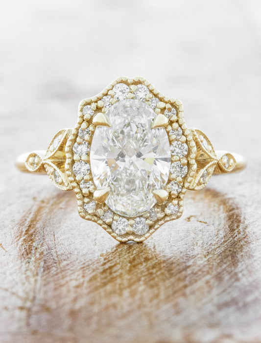 2 CT Round Three Stones Lab Grown Diamond Engagement Ring