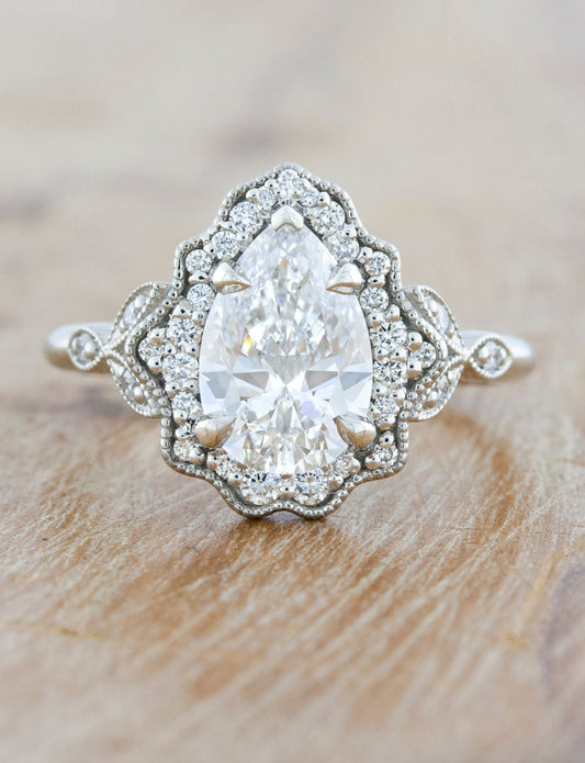 2 CT Round Three Stones Lab Grown Diamond Engagement Ring