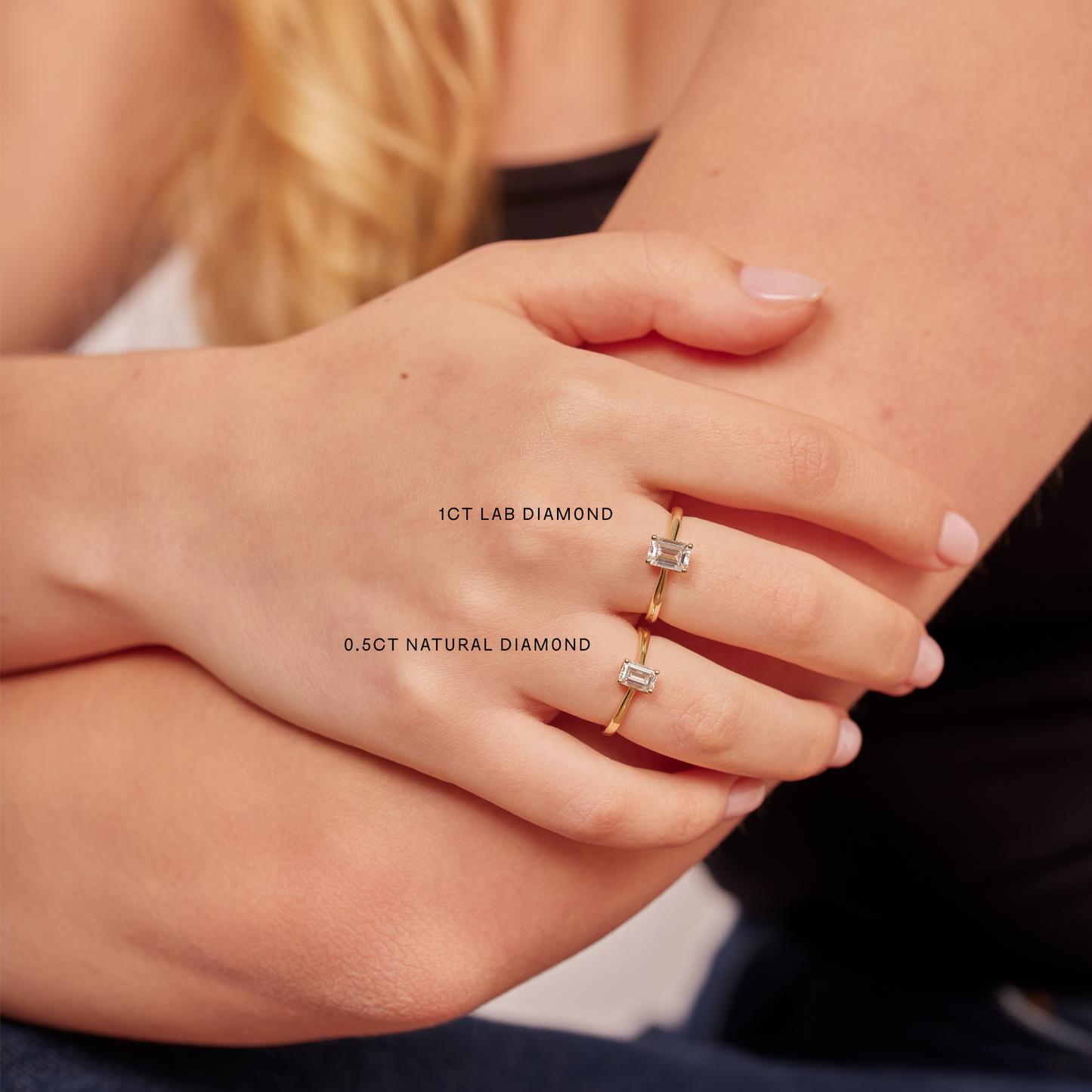 2 CT Round Three Stones Lab Grown Diamond Engagement Ring