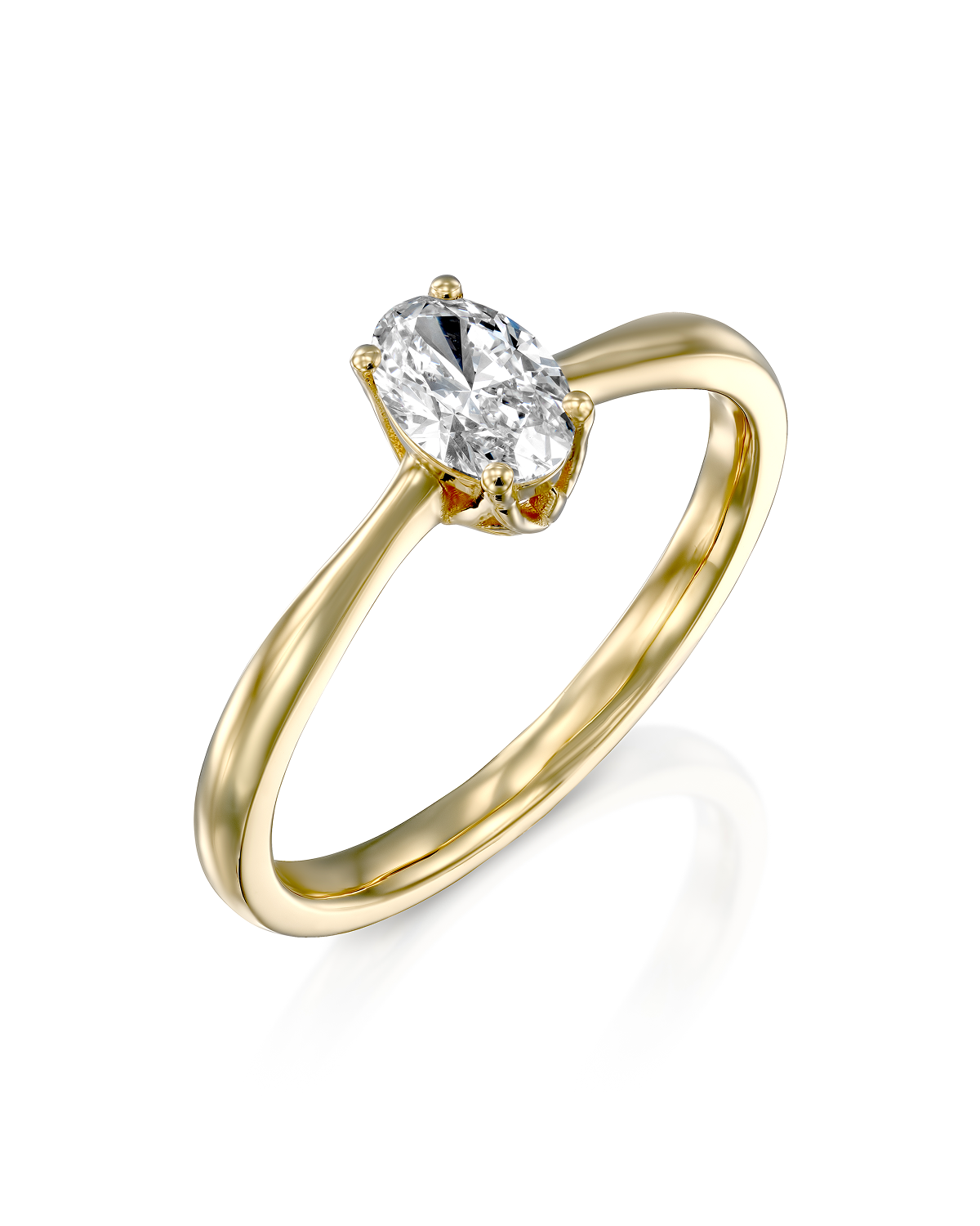 2 CT Round Three Stones Lab Grown Diamond Engagement Ring