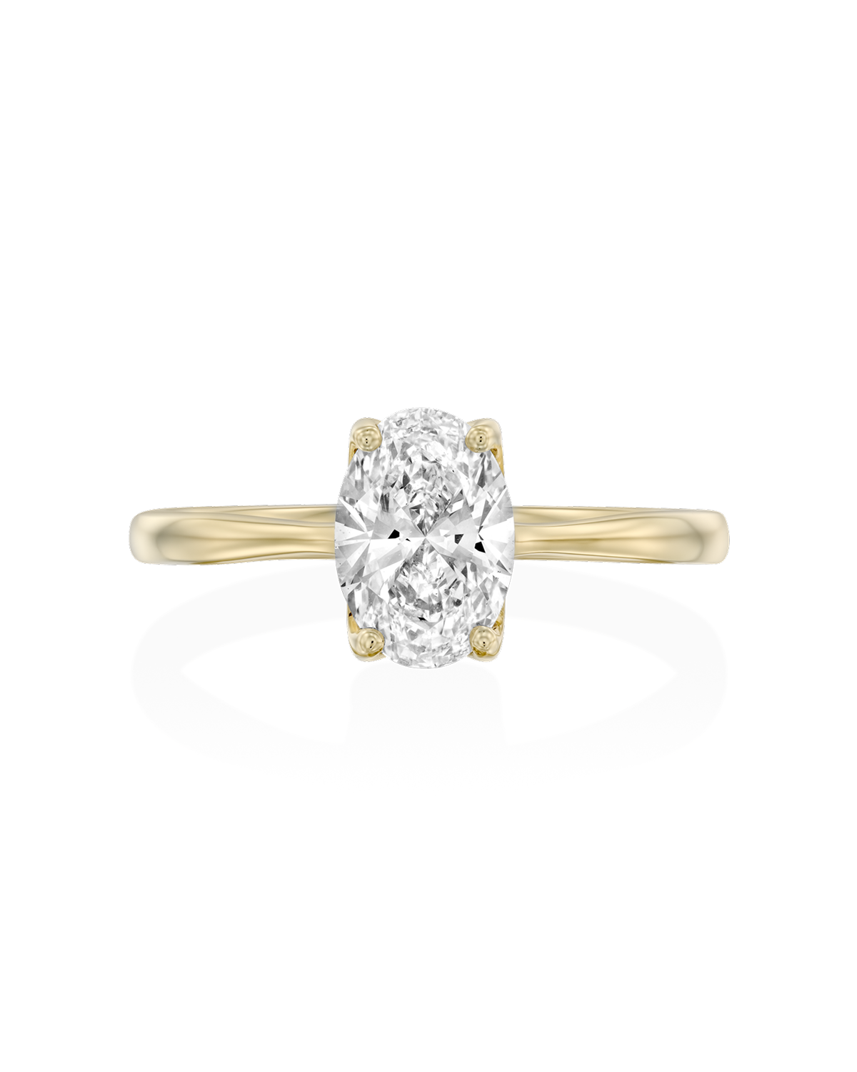 2 CT Round Three Stones Lab Grown Diamond Engagement Ring