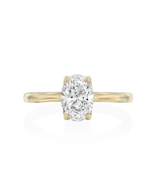 2 CT Round Three Stones Lab Grown Diamond Engagement Ring