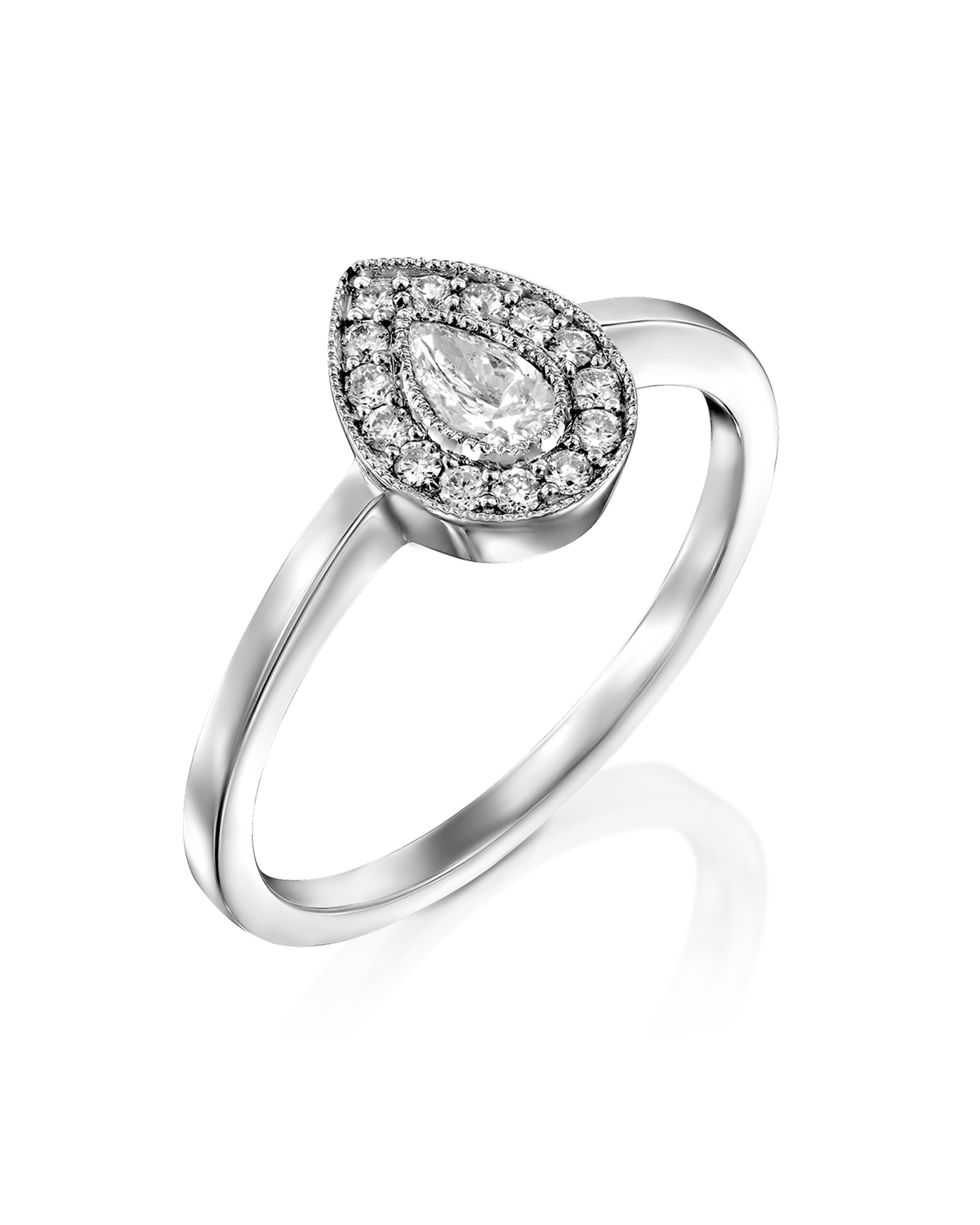 2 CT Round Three Stones Lab Grown Diamond Engagement Ring