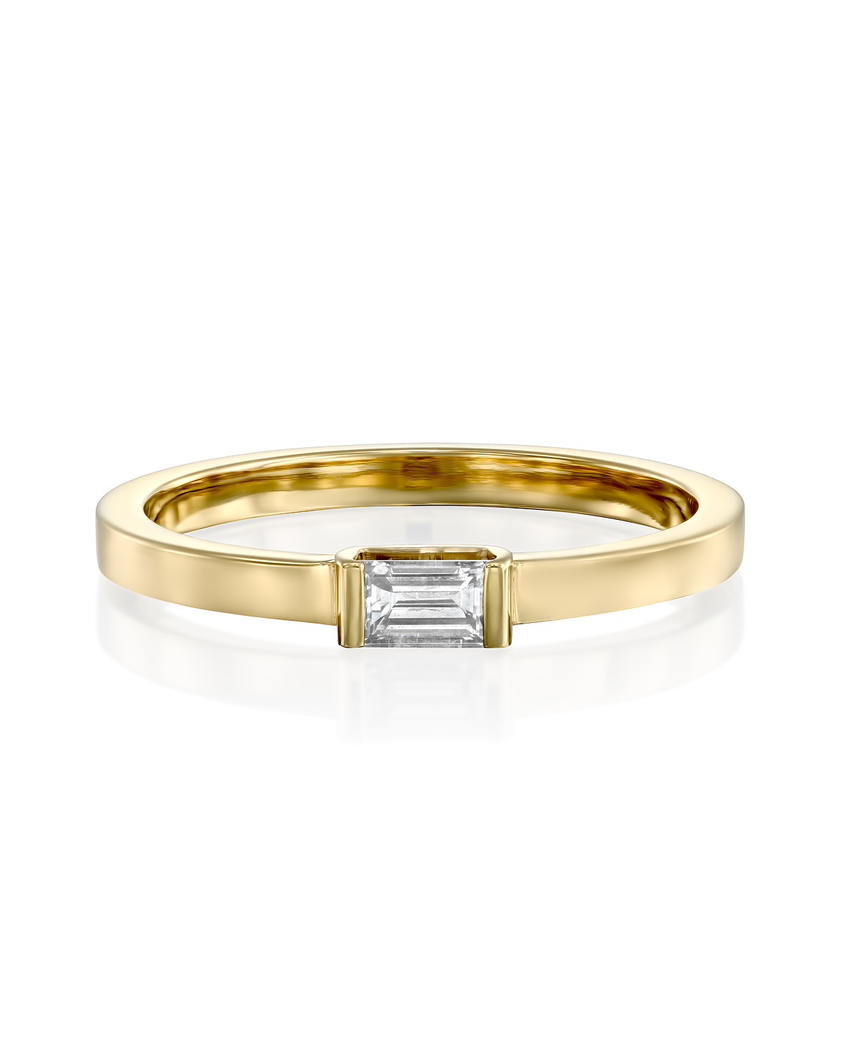 2 CT Round Three Stones Lab Grown Diamond Engagement Ring