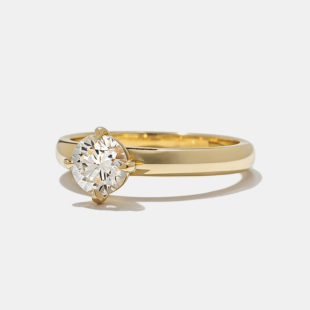 2 CT Round Three Stones Lab Grown Diamond Engagement Ring