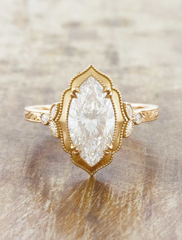 2 CT Round Three Stones Lab Grown Diamond Engagement Ring