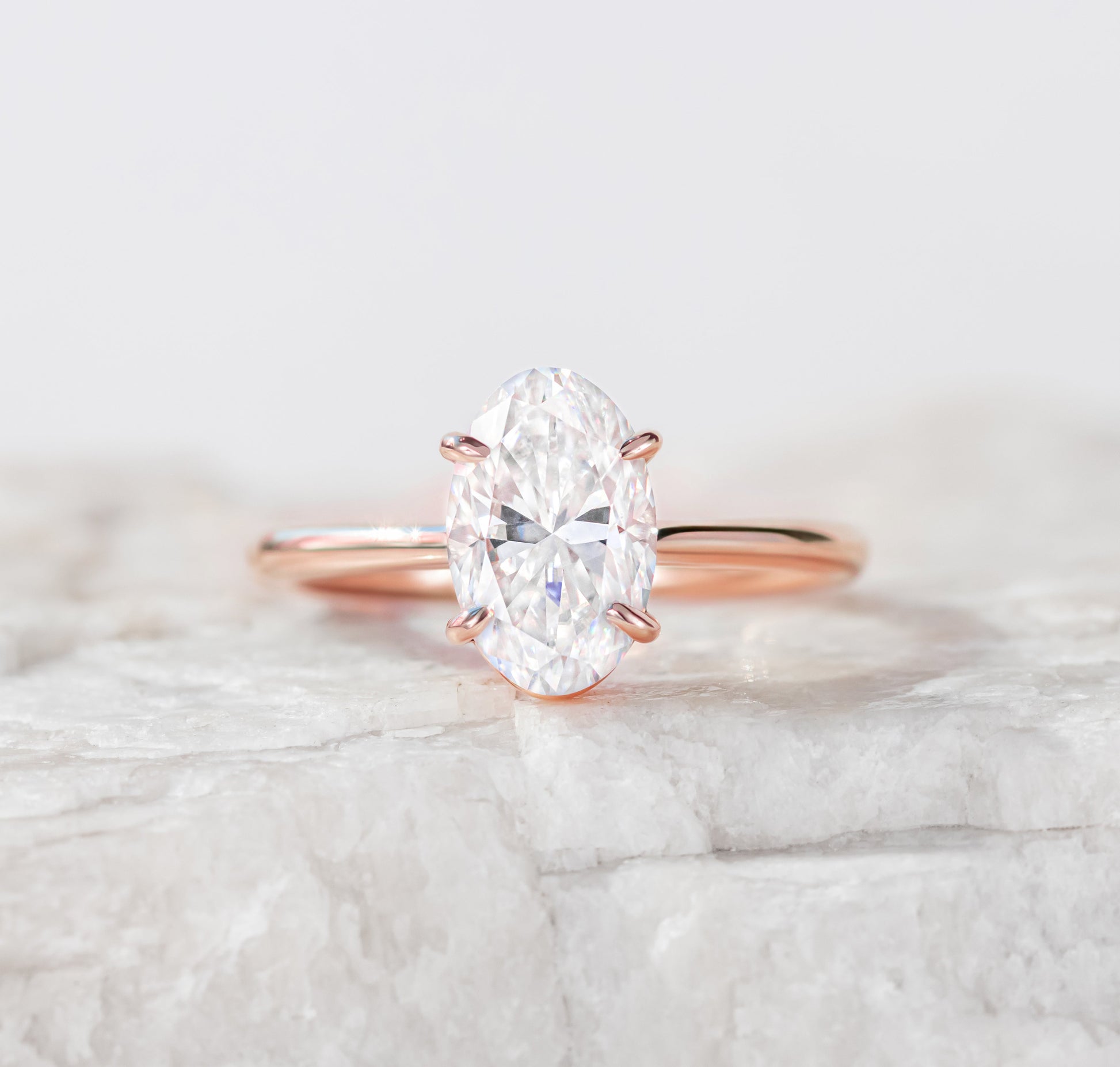 2 CT Round Three Stones Lab Grown Diamond Engagement Ring