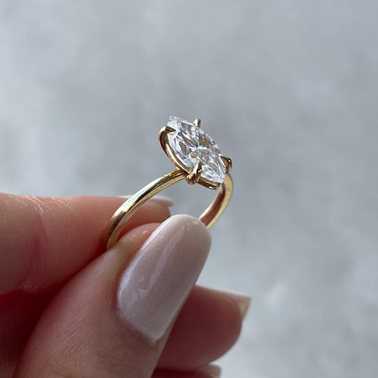 1.50 CT Marquise Solitaire CVD F/VS1 Diamond Engagement Ring 24