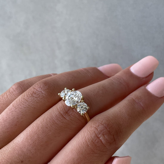 1.68 CT Oval Three Stone CVD F/VS2 Diamond Engagement Ring 19