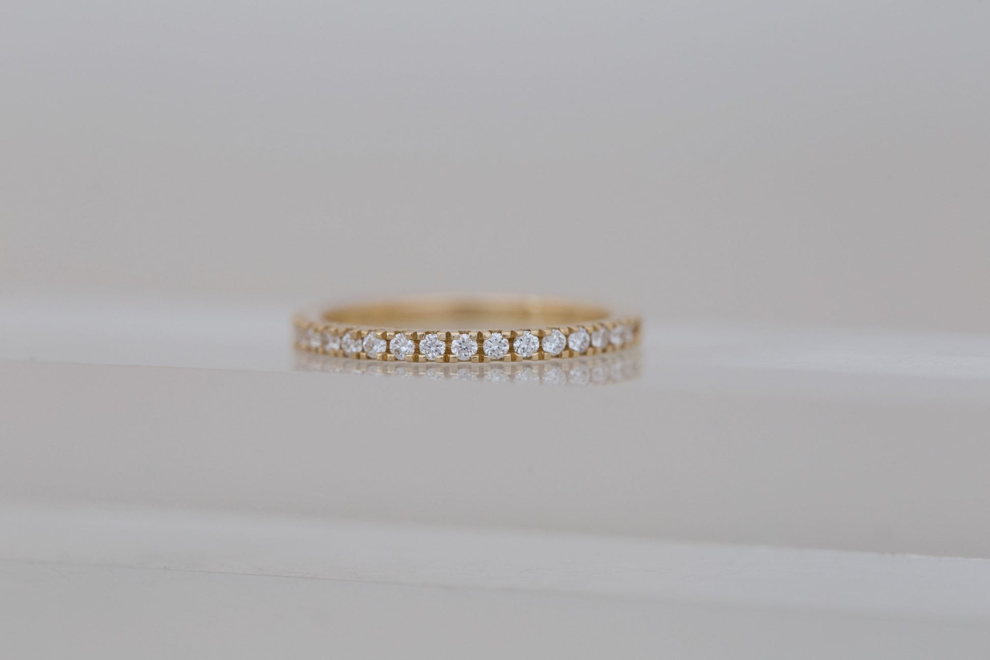 0.37 CT Round Full Eternity Lab Grown Diamond Wedding Band