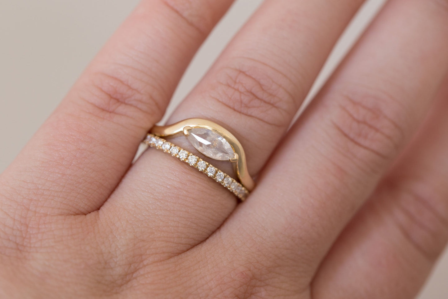 0.37 CT Round Full Eternity Lab Grown Diamond Wedding Band