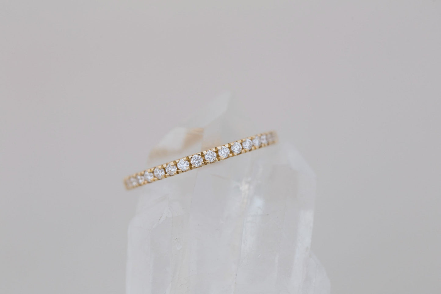 0.37 CT Round Full Eternity Lab Grown Diamond Wedding Band