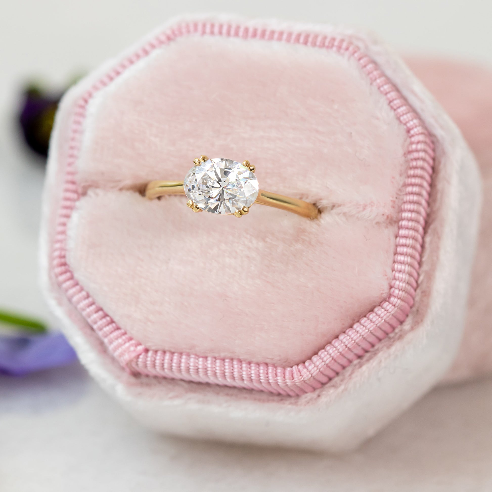 2 CT Round Three Stones Lab Grown Diamond Engagement Ring