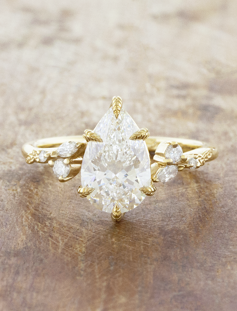 2 CT Round Three Stones Lab Grown Diamond Engagement Ring