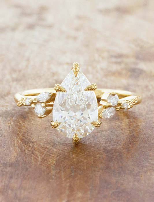 2 CT Round Three Stones Lab Grown Diamond Engagement Ring
