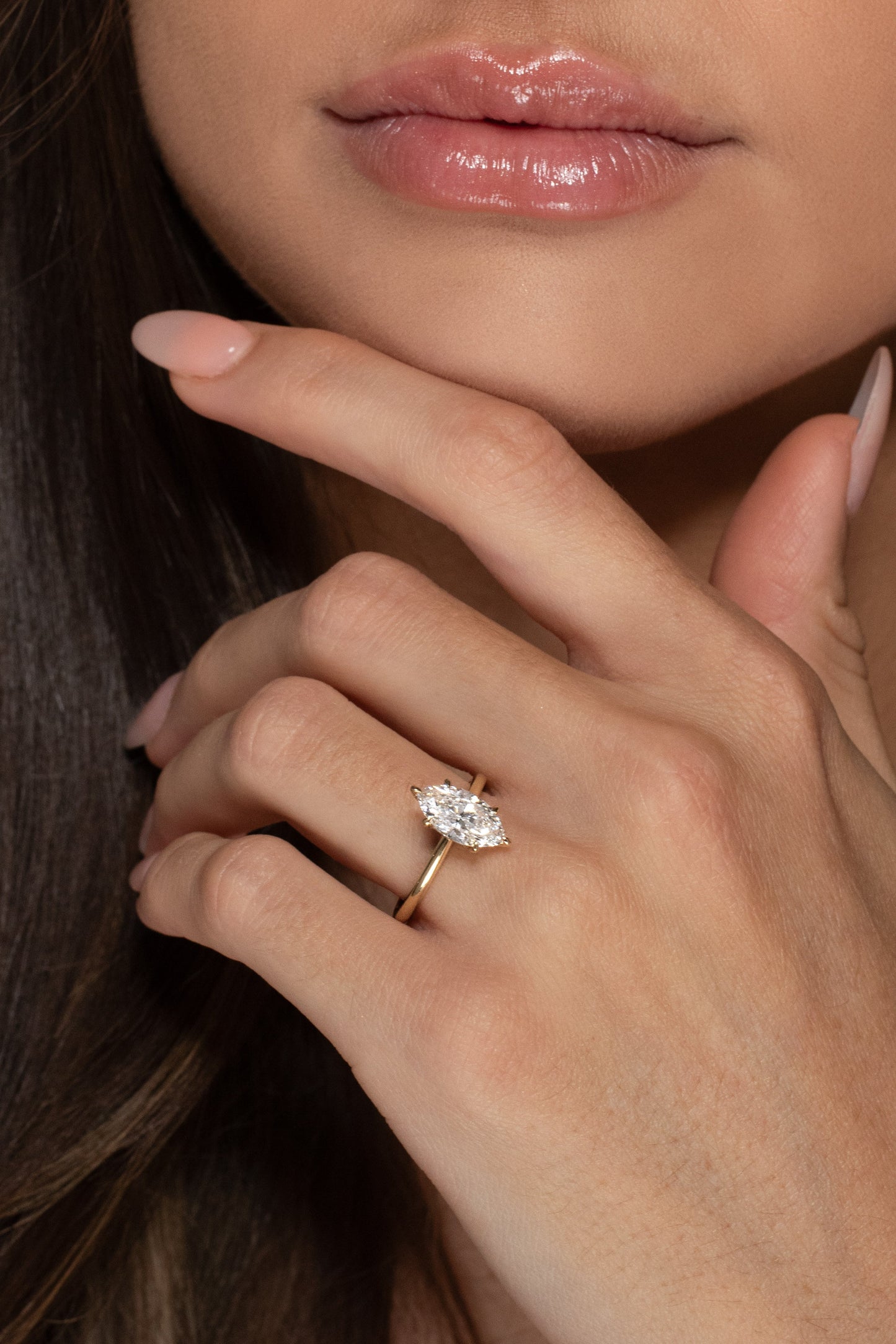 2 CT Round Three Stones Lab Grown Diamond Engagement Ring
