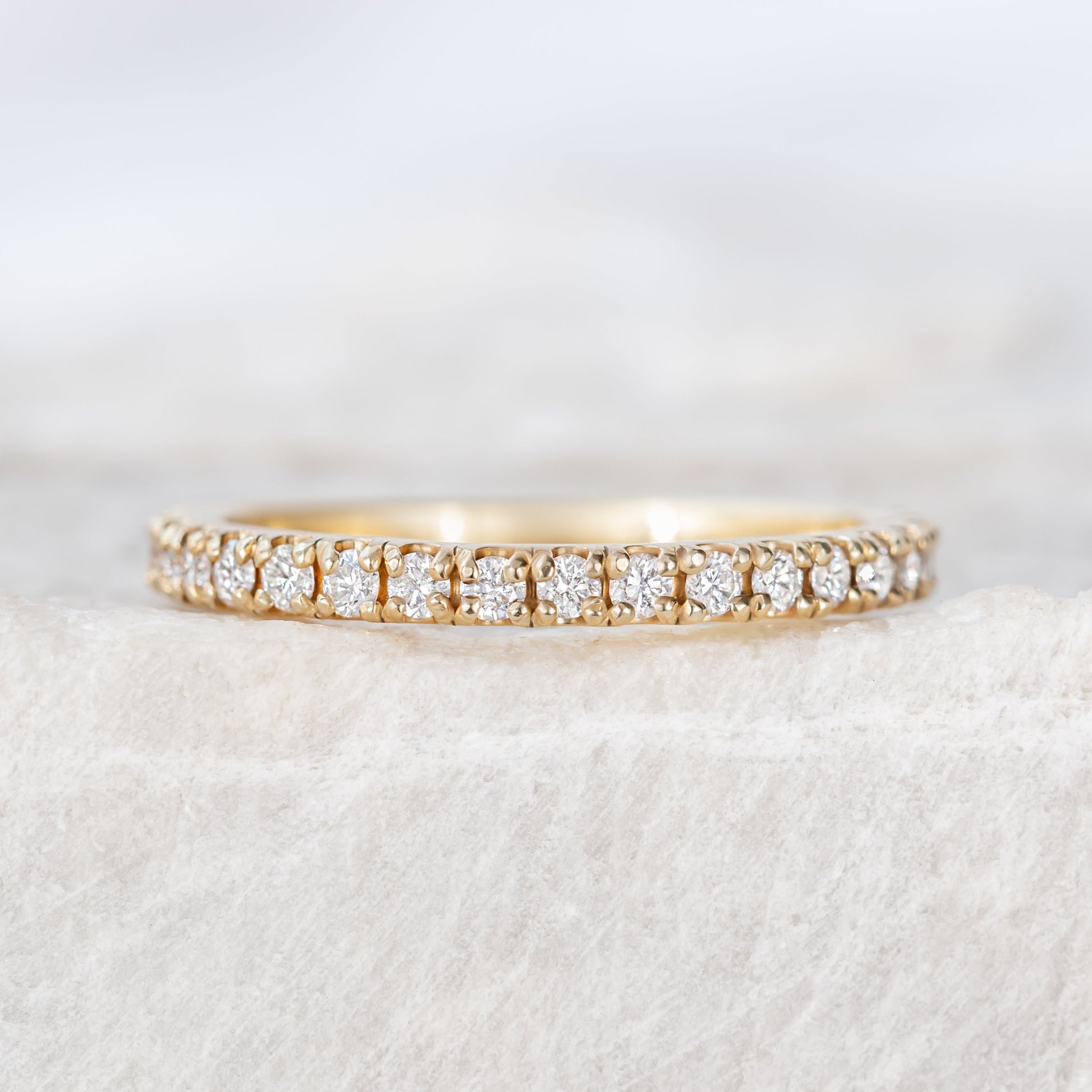 0.37 CT Round Full Eternity Lab Grown Diamond Wedding Band