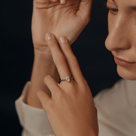 2 CT Round Three Stones Lab Grown Diamond Engagement Ring