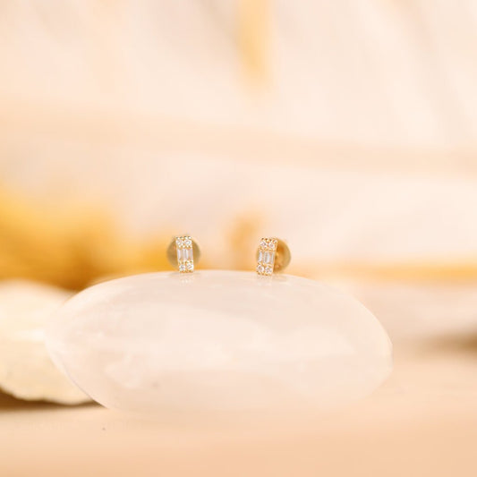 1.0 CT Round Bezel Solitaire Lab Grown Diamond Earrings