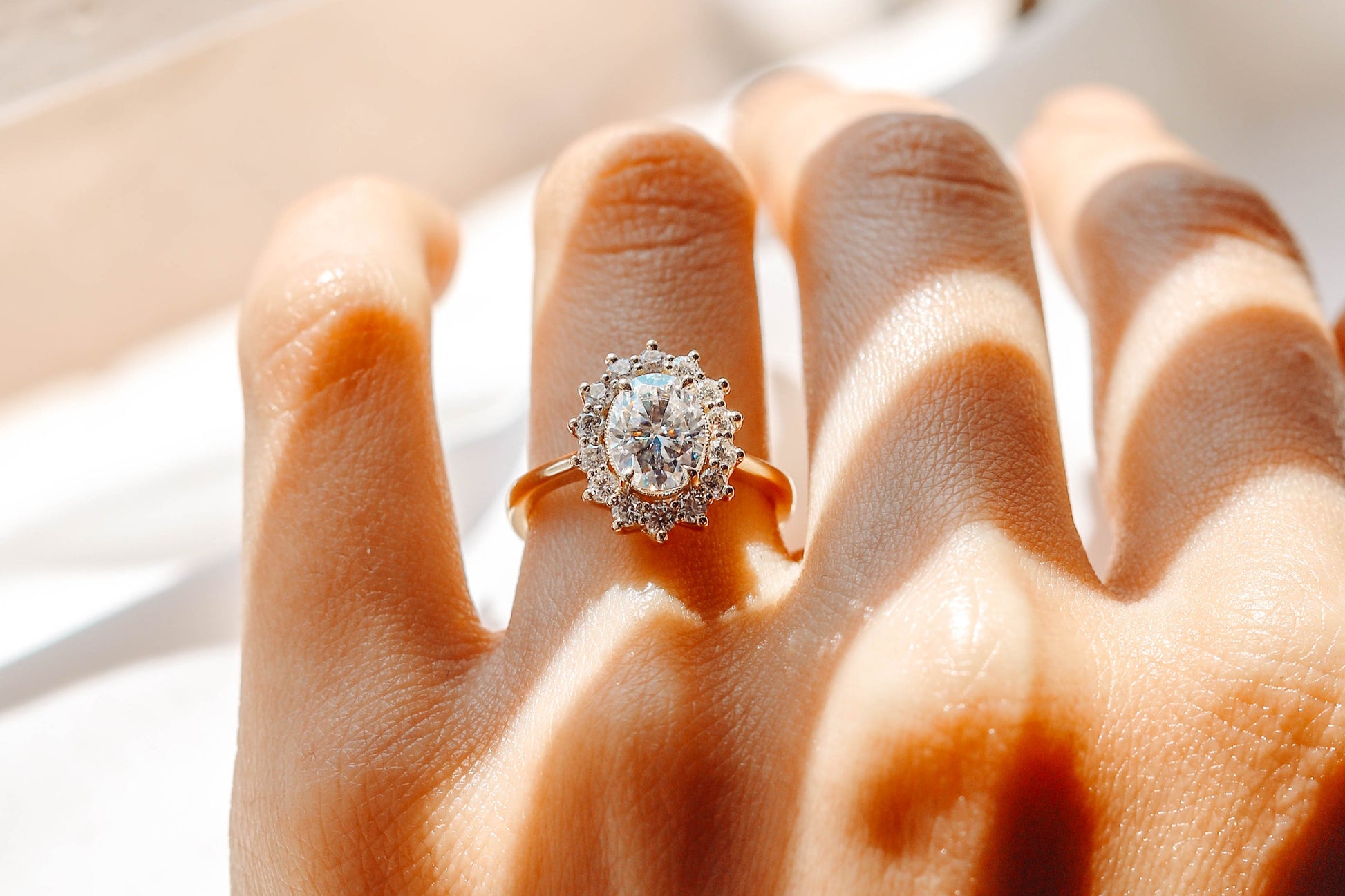 2 CT Round Three Stones Lab Grown Diamond Engagement Ring