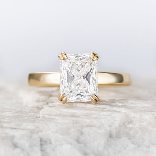 2 CT Round Three Stones Lab Grown Diamond Engagement Ring