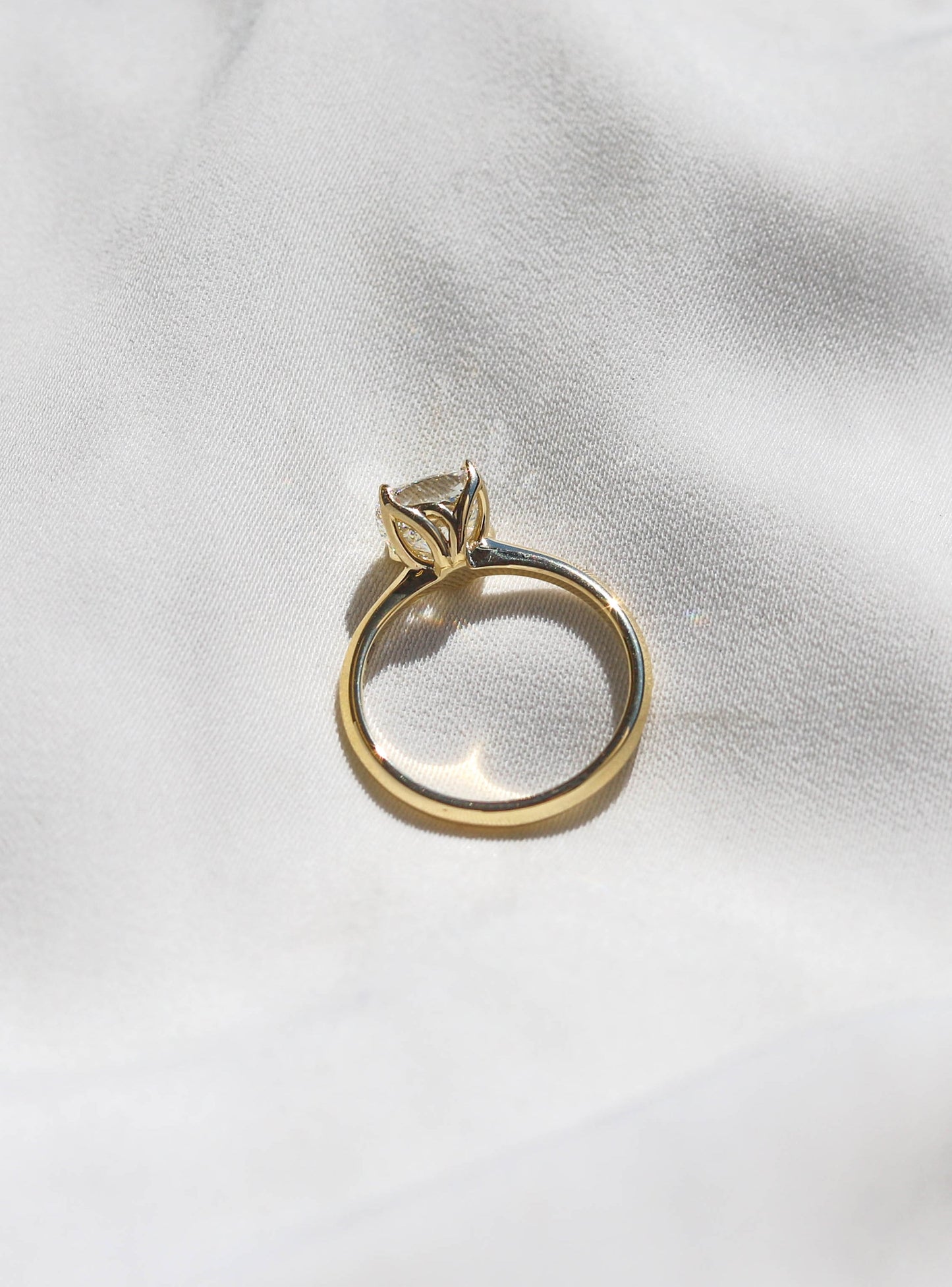 2 CT Round Three Stones Lab Grown Diamond Engagement Ring