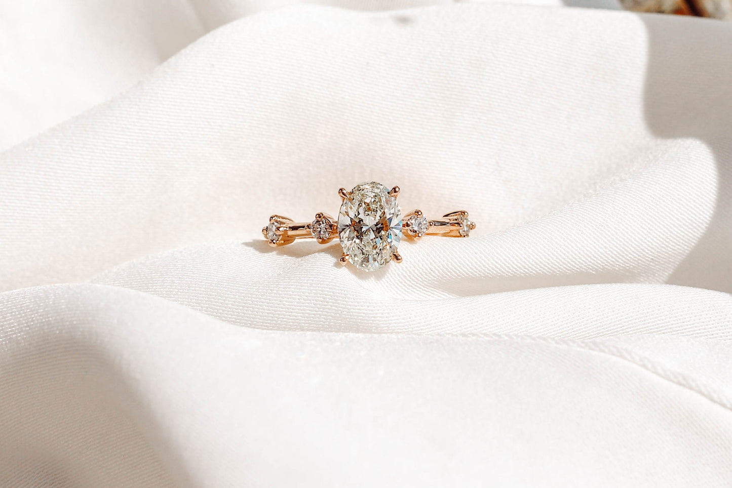 2 CT Round Three Stones Lab Grown Diamond Engagement Ring