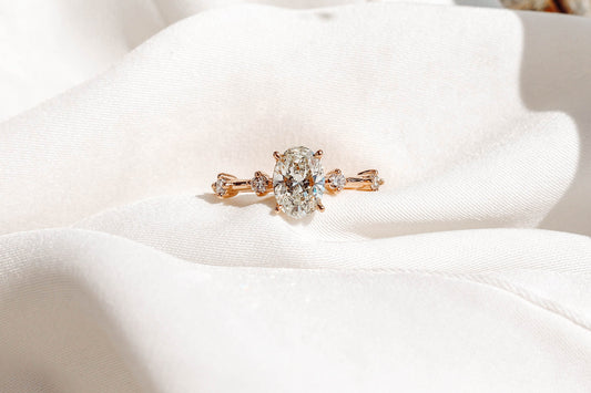 2 CT Round Three Stones Lab Grown Diamond Engagement Ring