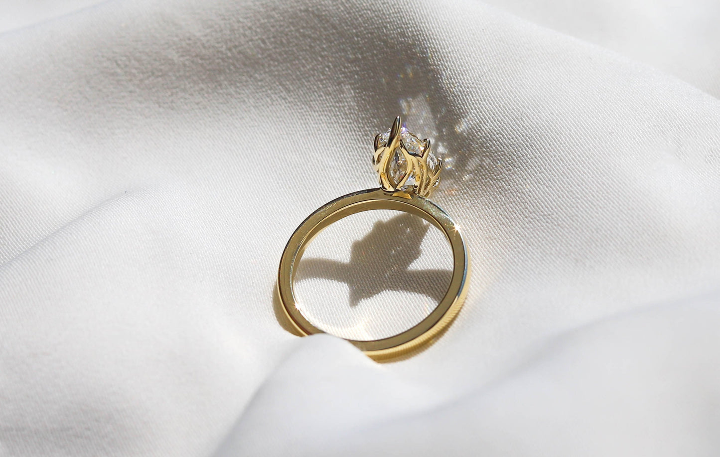 2 CT Round Three Stones Lab Grown Diamond Engagement Ring