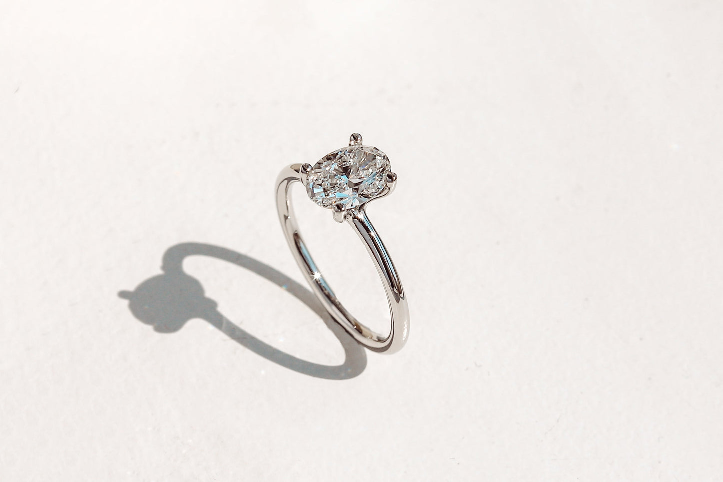 2 CT Round Three Stones Lab Grown Diamond Engagement Ring