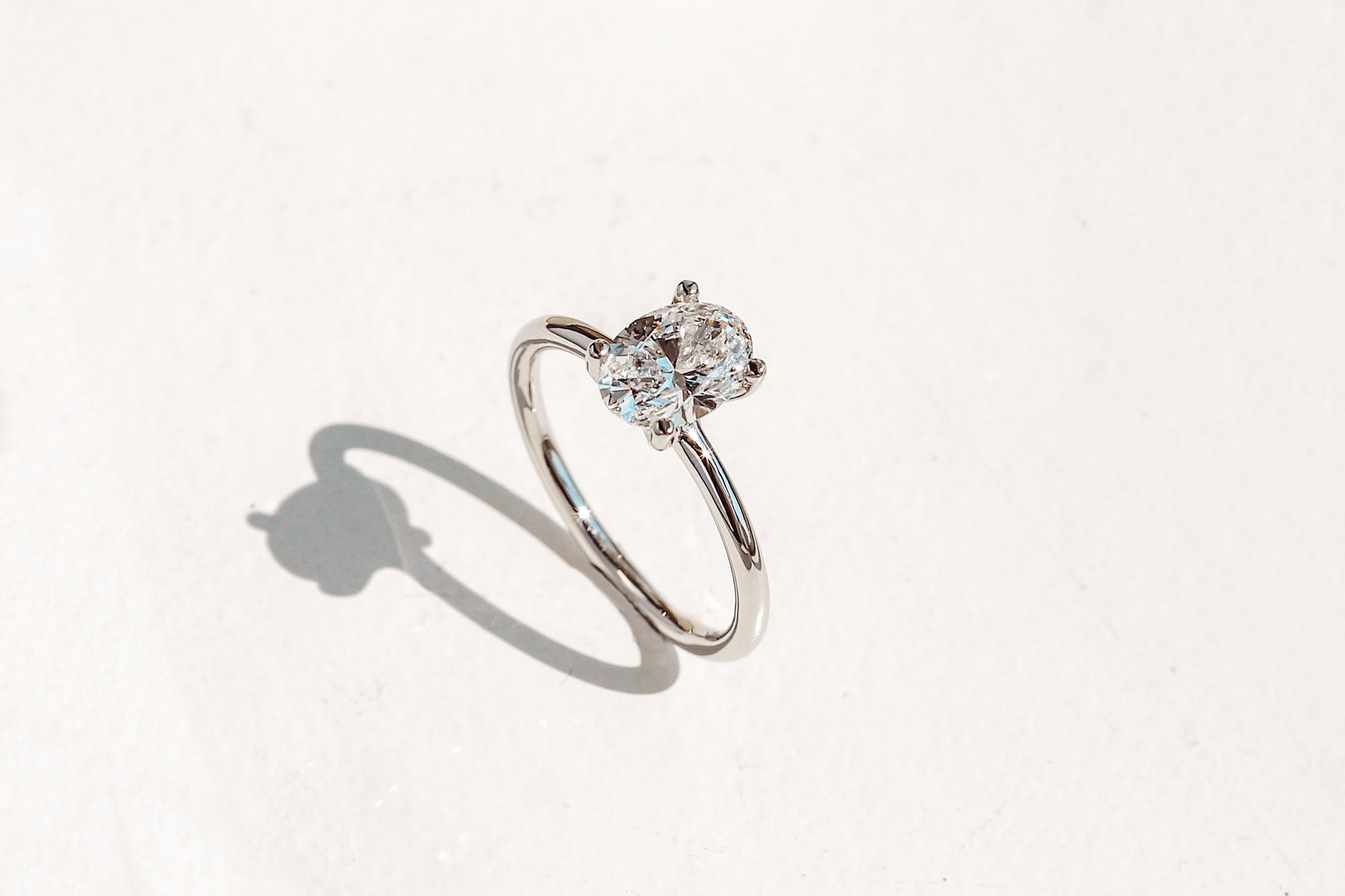 2 CT Round Three Stones Lab Grown Diamond Engagement Ring