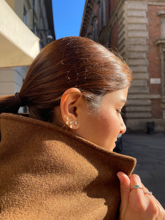 1.0 CT Round Bezel Solitaire Lab Grown Diamond Earrings