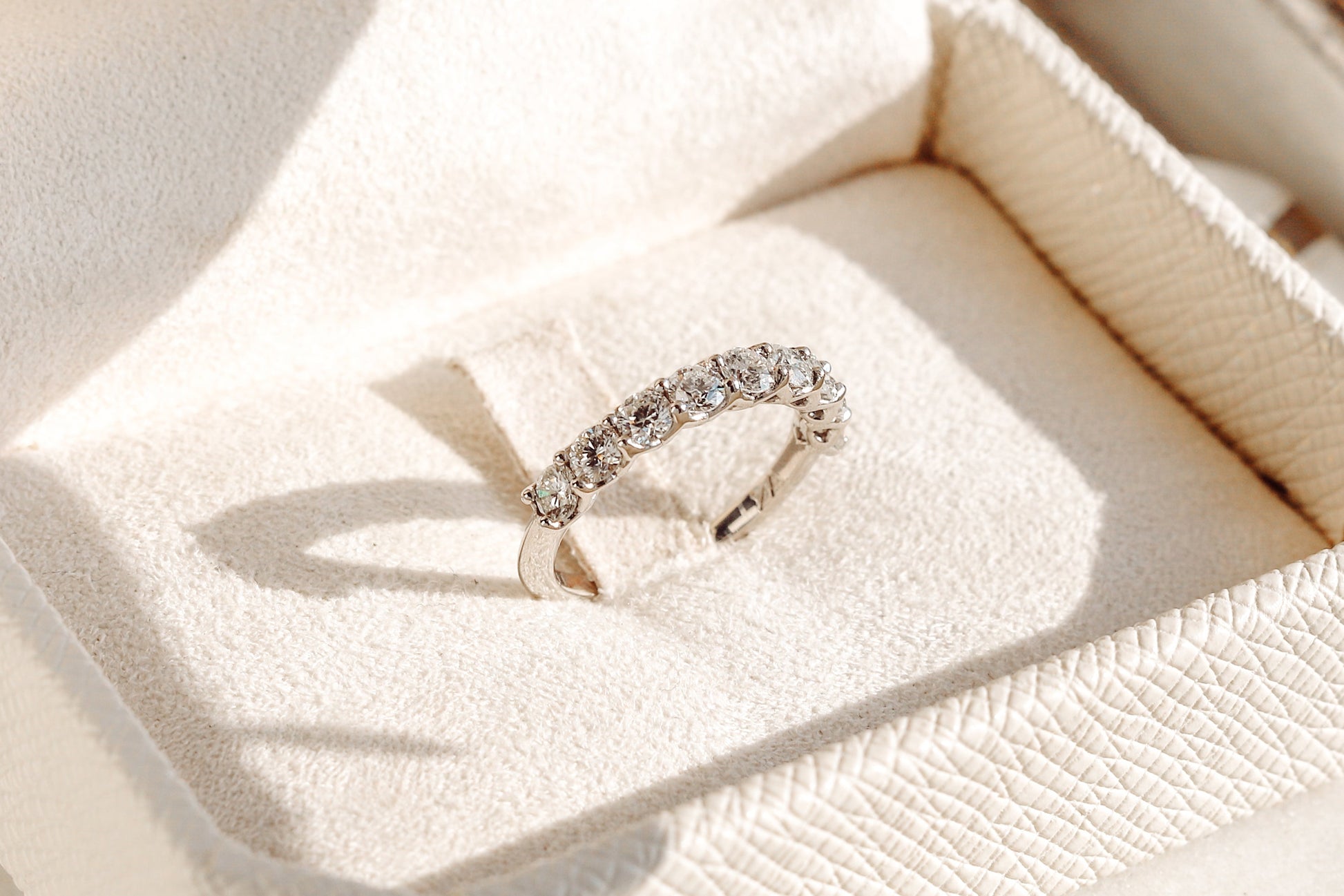 0.37 CT Round Full Eternity Lab Grown Diamond Wedding Band