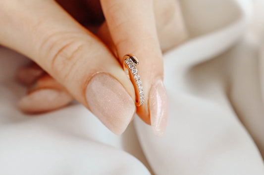 0.37 CT Round Full Eternity Lab Grown Diamond Wedding Band