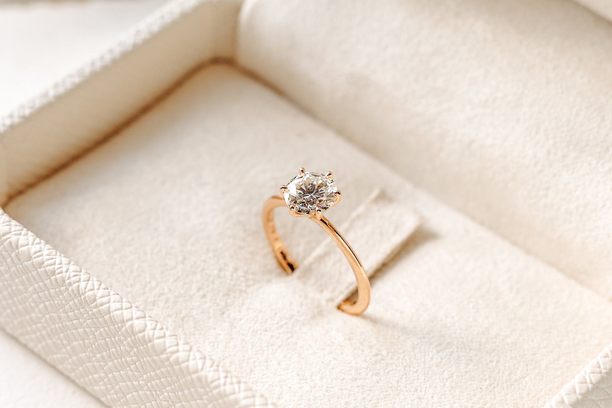 2 CT Round Three Stones Lab Grown Diamond Engagement Ring