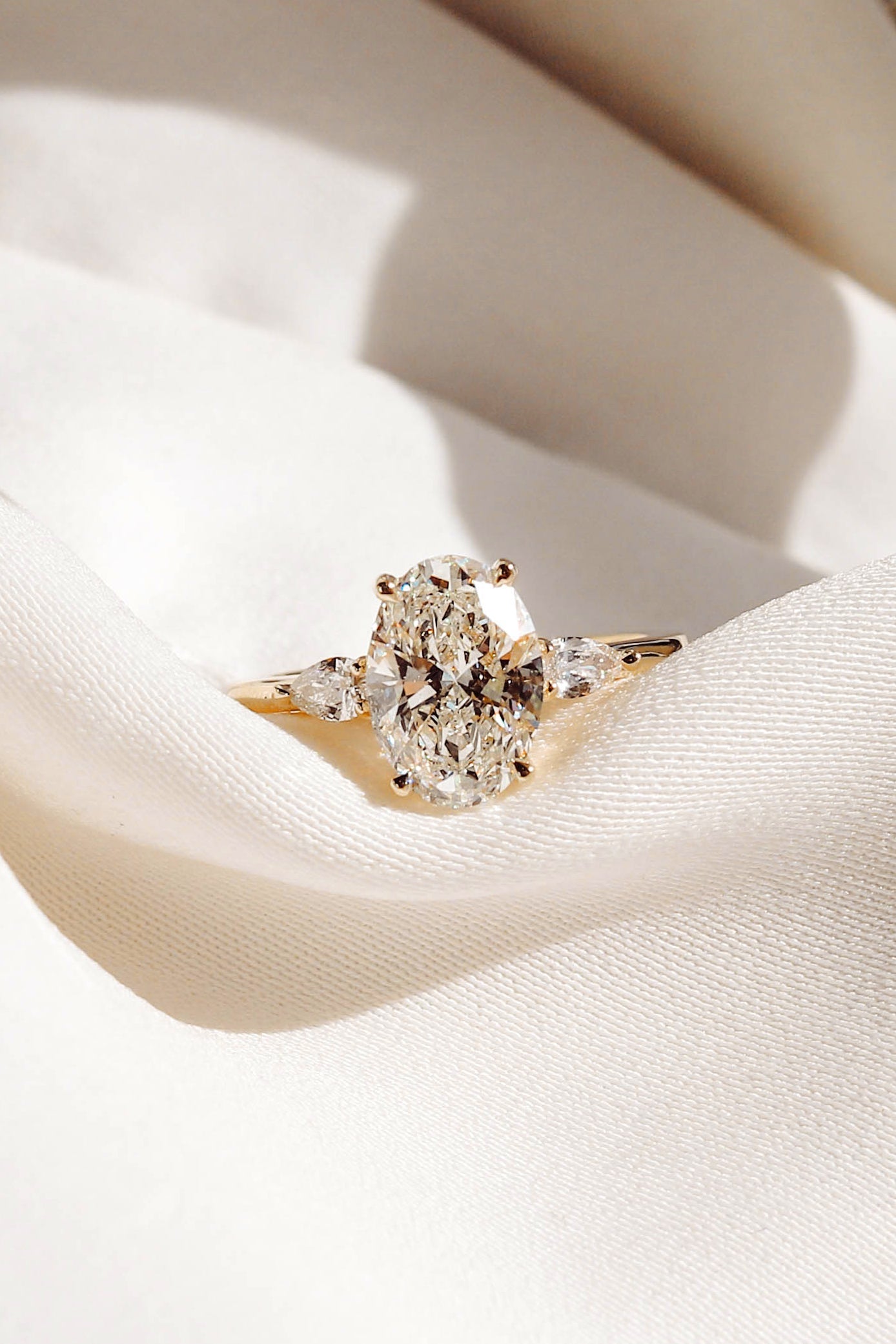 2 CT Round Three Stones Lab Grown Diamond Engagement Ring