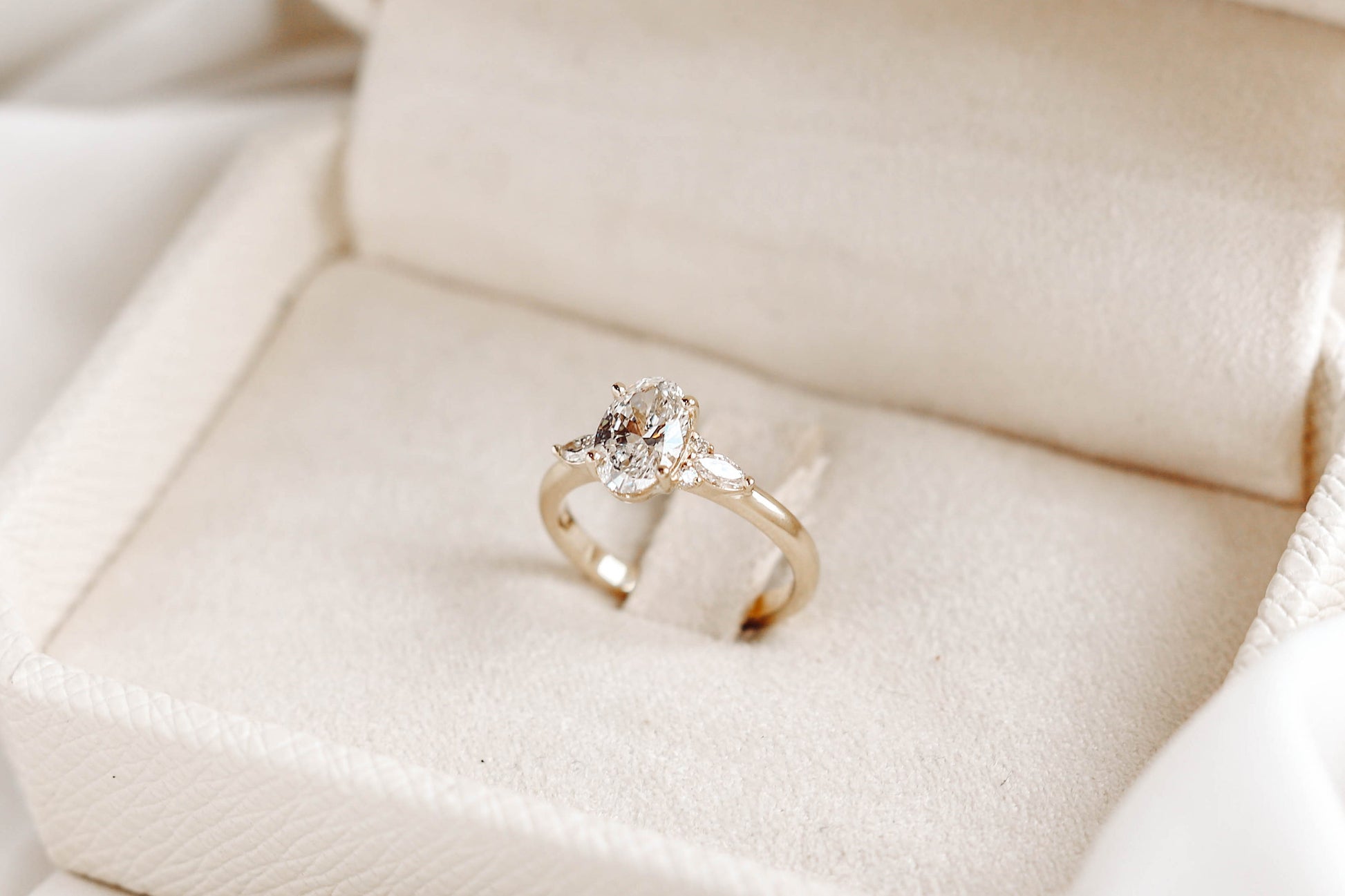 2 CT Round Three Stones Lab Grown Diamond Engagement Ring