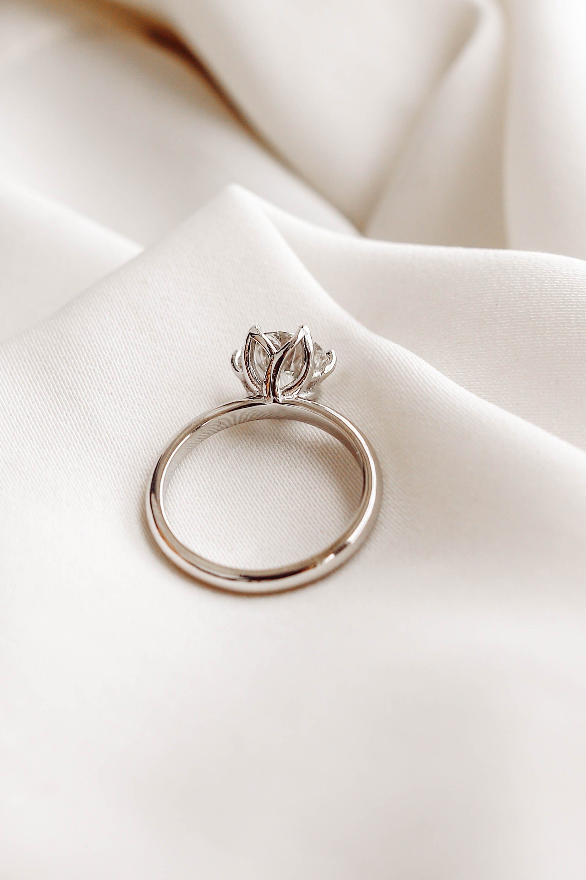 2 CT Round Three Stones Lab Grown Diamond Engagement Ring