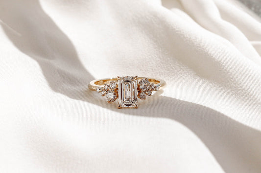 2 CT Round Three Stones Lab Grown Diamond Engagement Ring