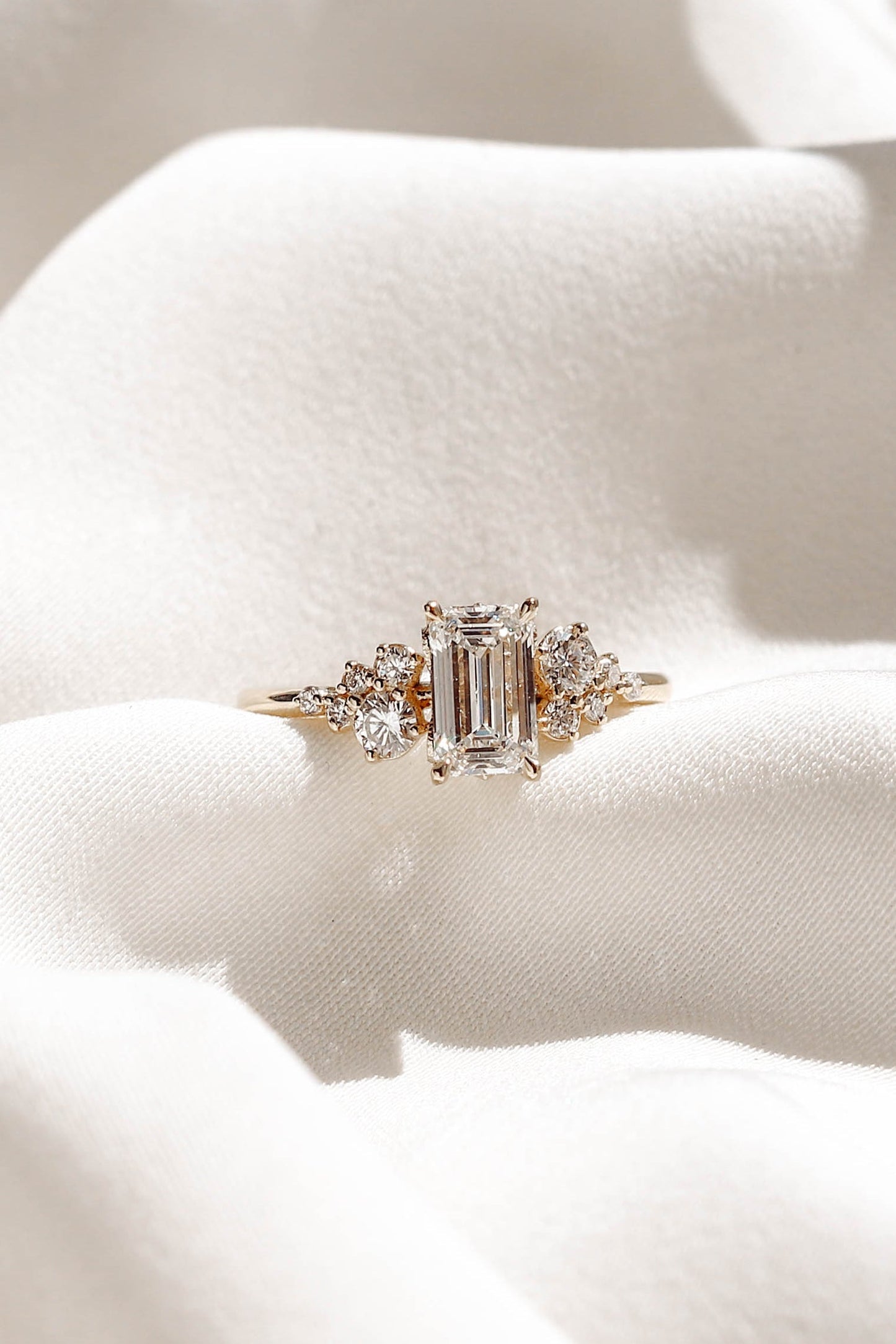 2 CT Round Three Stones Lab Grown Diamond Engagement Ring