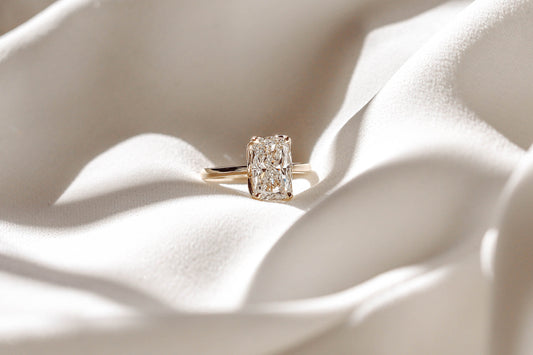 2 CT Round Three Stones Lab Grown Diamond Engagement Ring