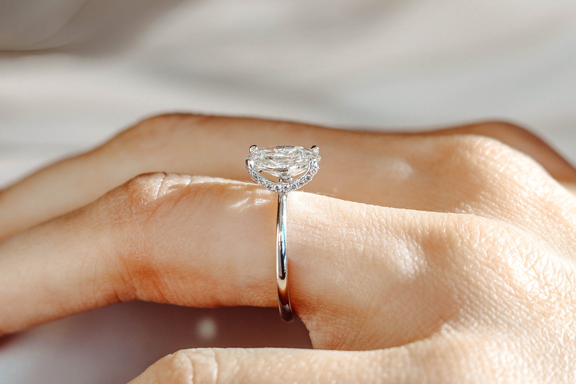 2 CT Round Three Stones Lab Grown Diamond Engagement Ring