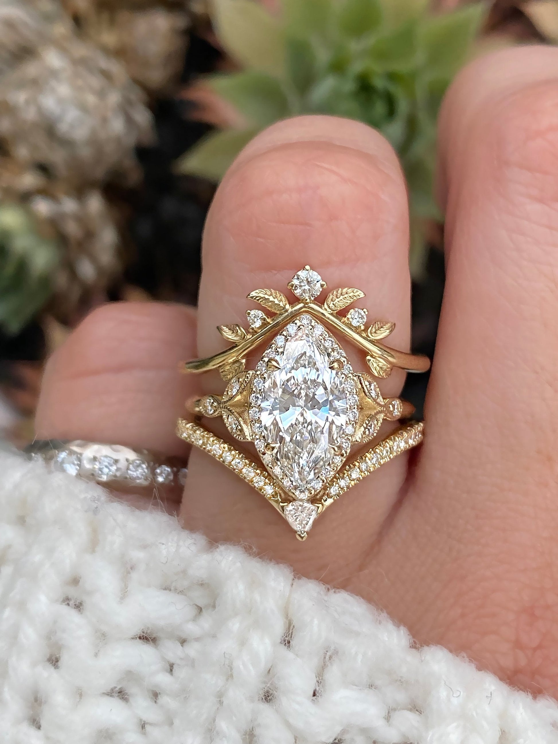 2 CT Round Three Stones Lab Grown Diamond Engagement Ring